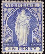 Isole Vergini britanniche 1899 - serie Sant'Ursula: 2½ c