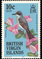 Isole Vergini britanniche 1985 - serie Uccelli: 10 c