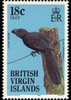 Isole Vergini britanniche 1985 - serie Uccelli: 18 c