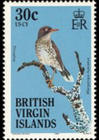 Isole Vergini britanniche 1985 - serie Uccelli: 30 c