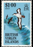 Isole Vergini britanniche 1985 - serie Uccelli: 1 $