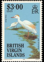 Isole Vergini britanniche 1985 - serie Uccelli: 3 $
