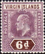 Isole Vergini britanniche 1904 - serie Re Edoardo VII: 6 p