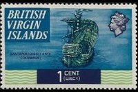Isole Vergini britanniche 1970 - serie Navi: 1 c