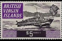 Isole Vergini britanniche 1970 - serie Navi: 5 $