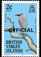 Isole Vergini britanniche 1986 - serie Uccelli: 2 c
