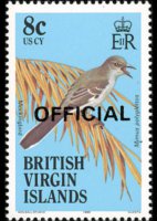 Isole Vergini britanniche 1986 - serie Uccelli: 8 c