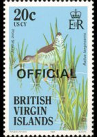 Isole Vergini britanniche 1986 - serie Uccelli: 20 c
