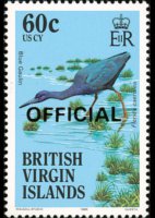 Isole Vergini britanniche 1986 - serie Uccelli: 60 c