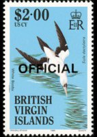 Isole Vergini britanniche 1986 - serie Uccelli: 2 $